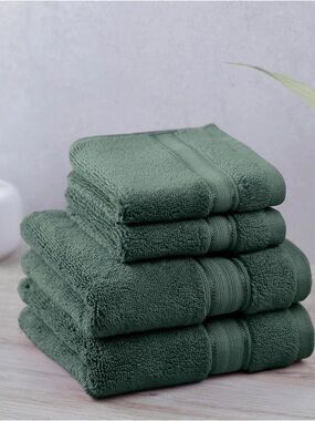 PURELY INDULGENT 4-Piece Towel Set ( hand towels and wash cloths )